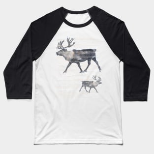 Two Reindeers. Baseball T-Shirt